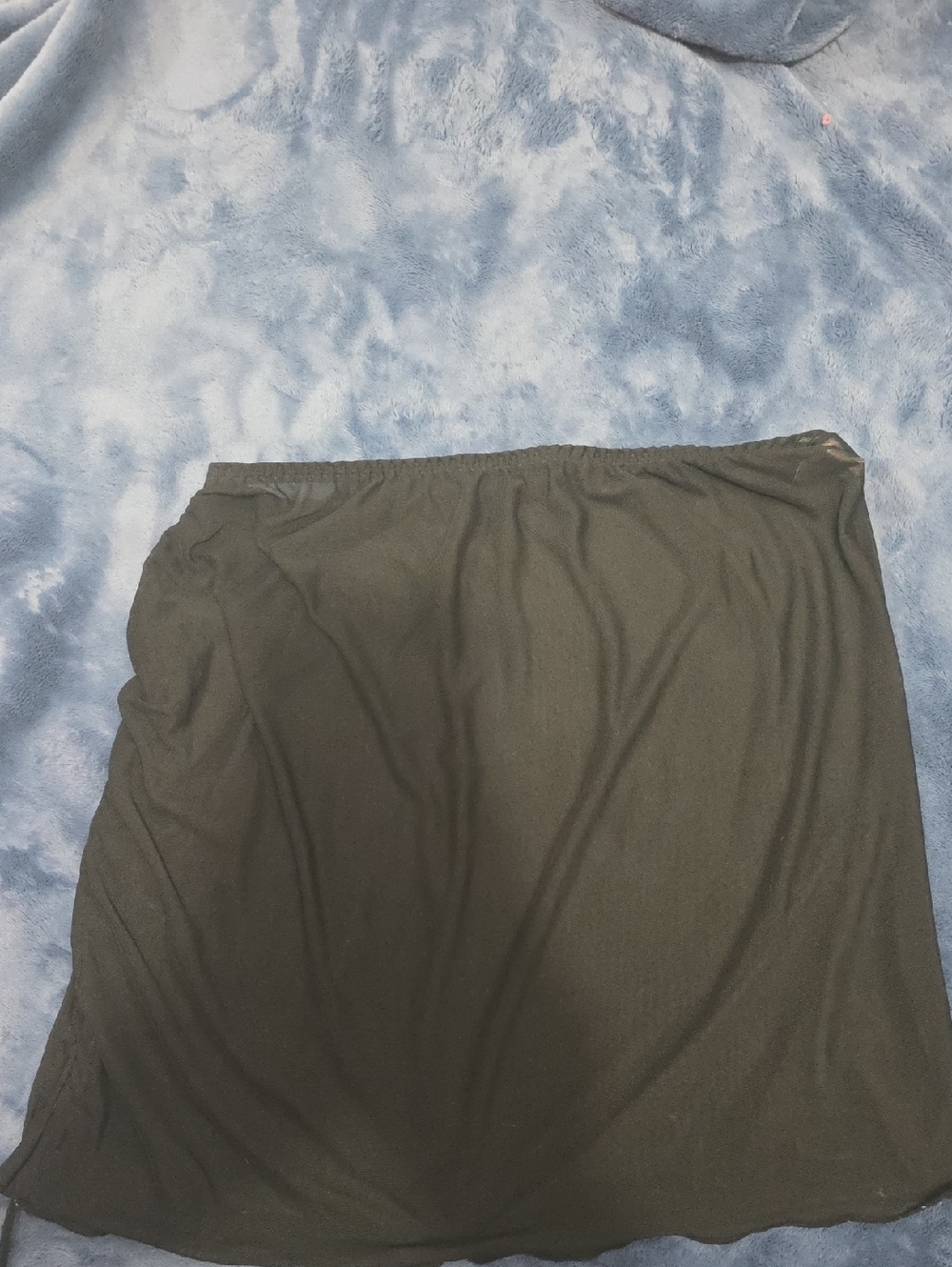 Black Women's Swim Coverup Mesh  Skirt